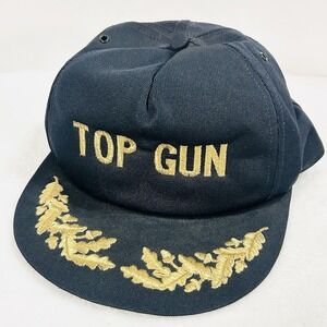 Top Gun Vintage USA Trucker Hat Cap Adjustable Snapback Blue Outdoors Casual